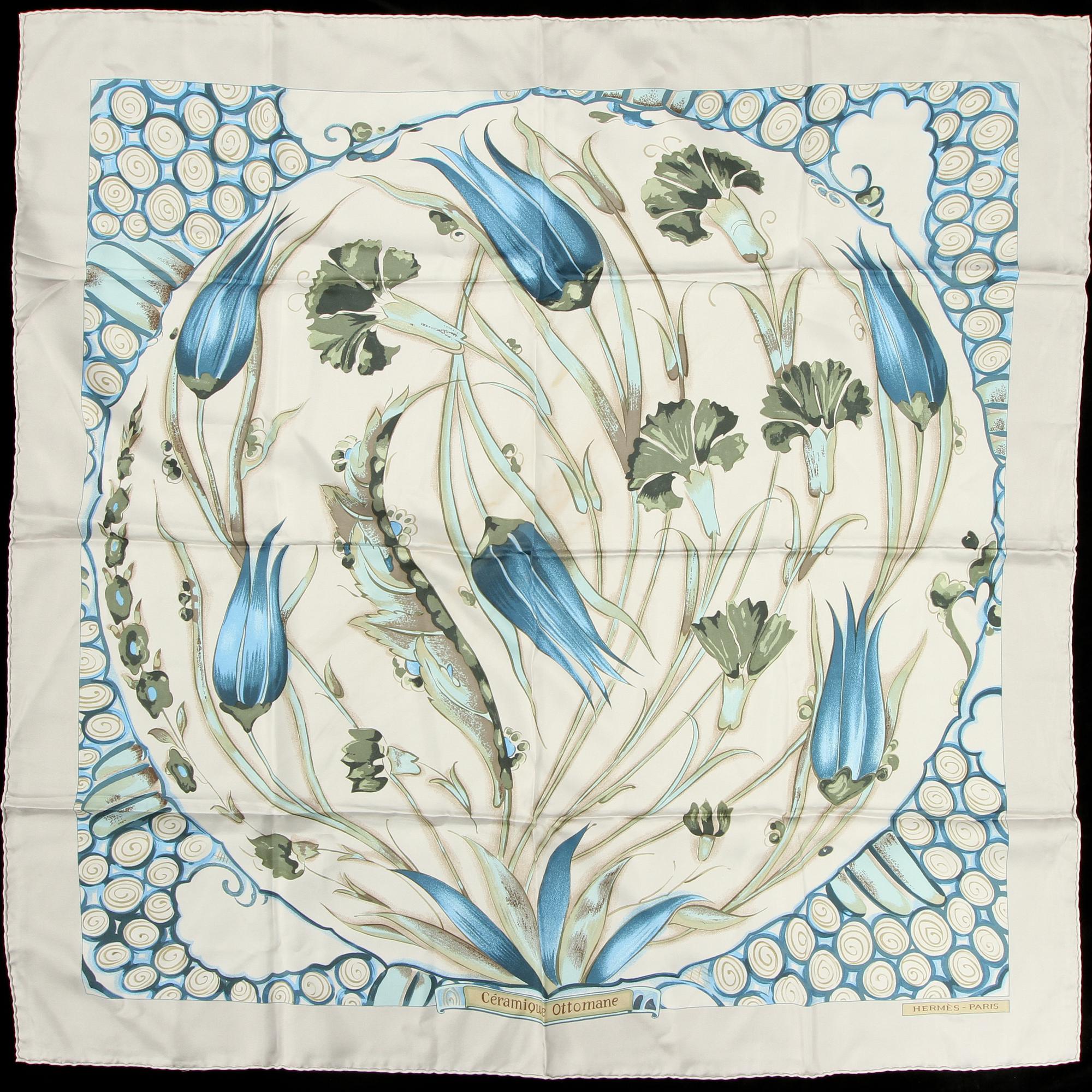 SCARF, "Ceramique Ottoman", Laurence Bourthoumieux, Hermès, Paris.