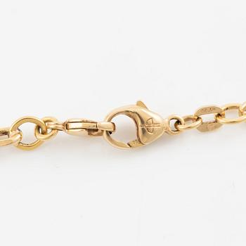 Necklace, chain, 18K gold, anchor link, Balestra.