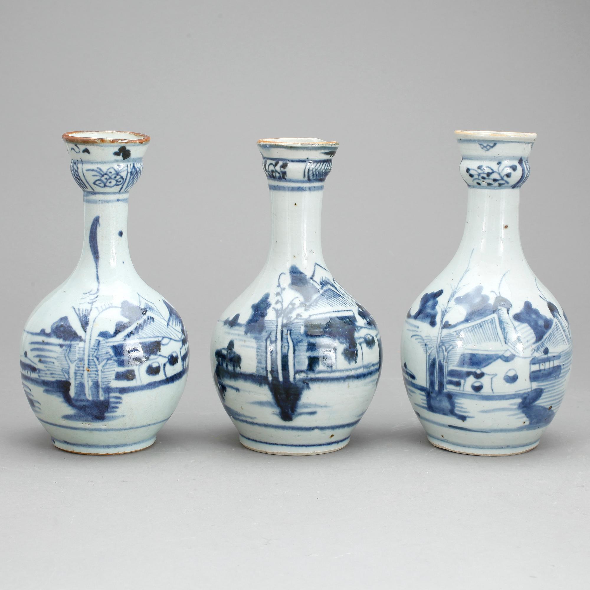 FLASKA, 3 st, 1800-tal.