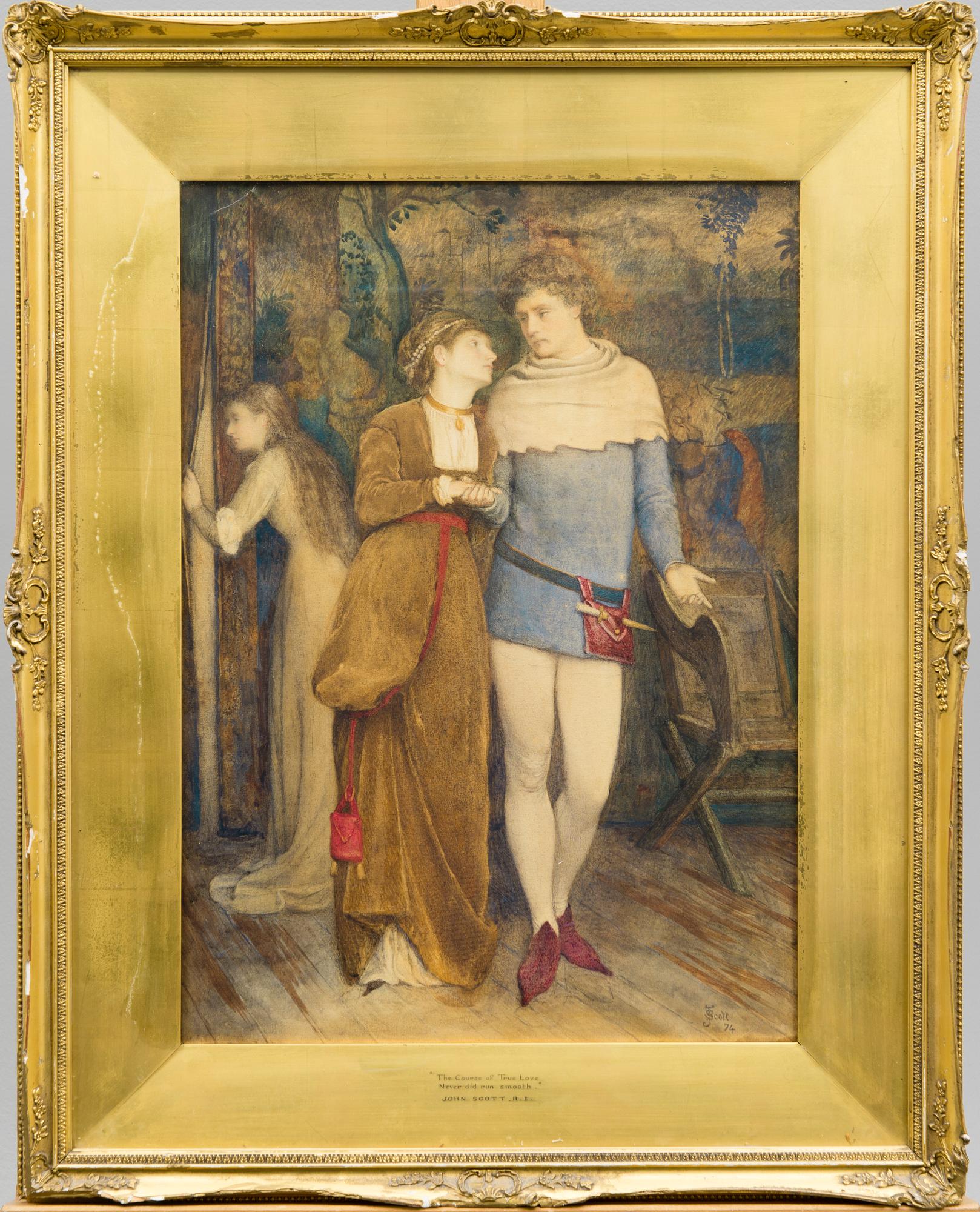 JOHN SCOTT, akvarell, signerad och daterad 74.