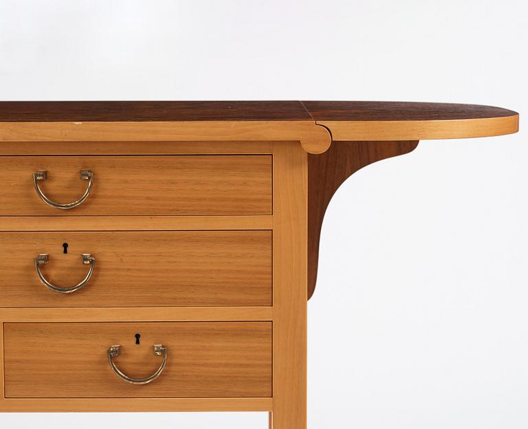 Josef Frank, a burled wood top sideboard, Svenskt Tenn Sweden, probably 1940s-1950s.