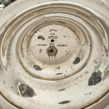Georg Jensen, a sterling silver centrepiece bowl, model no. 775, design Harald Nielsen, Copenhagen 1933-1944, Swedish Import mark.