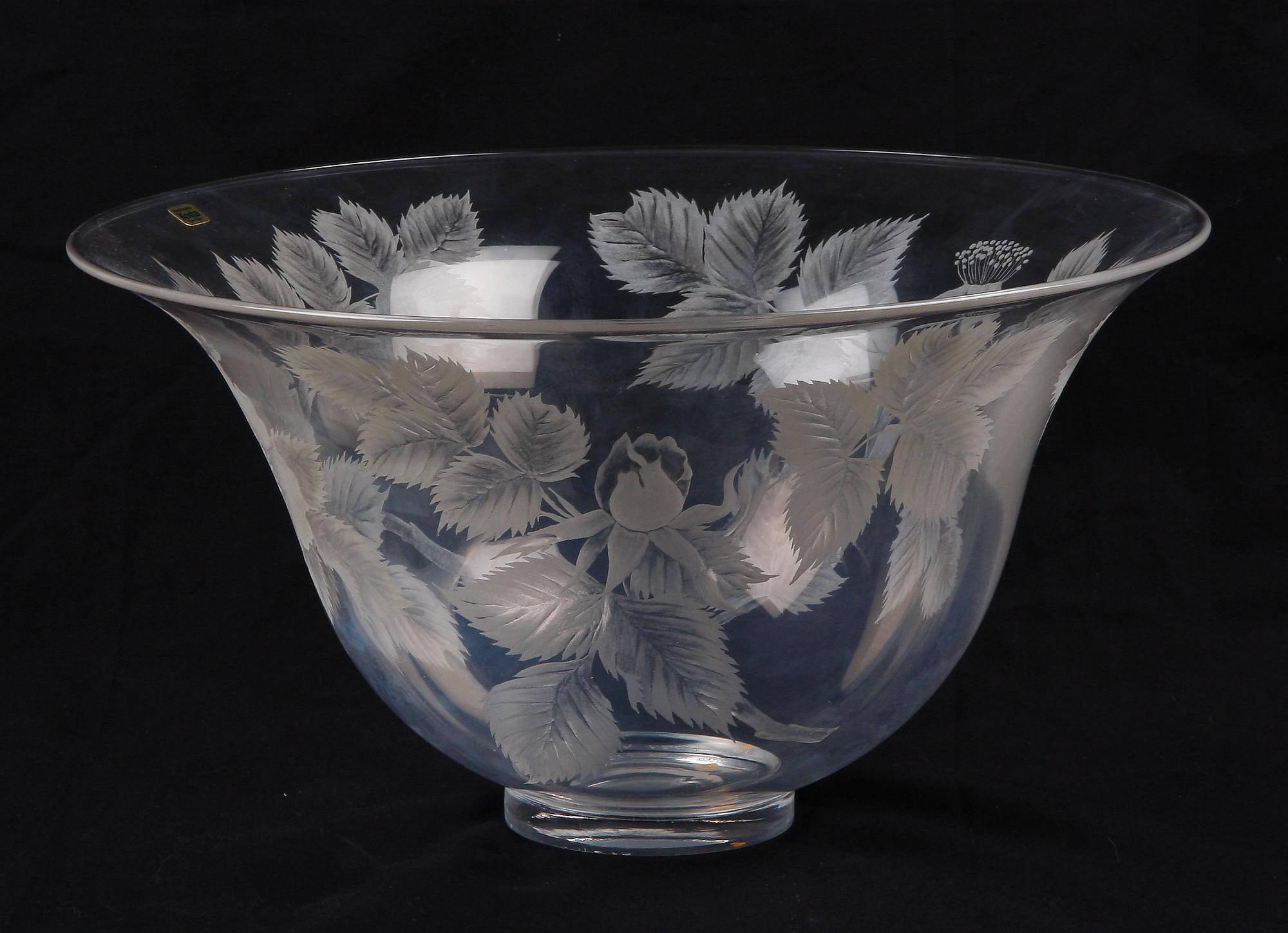 SKÅL, glas, Lisa Bauer, Kosta Limited Edition. Sign och numr 104/375.