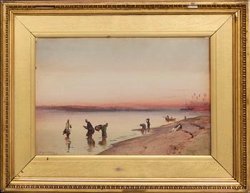 Henry A Harper, akvarell signerad och daterad 1893.