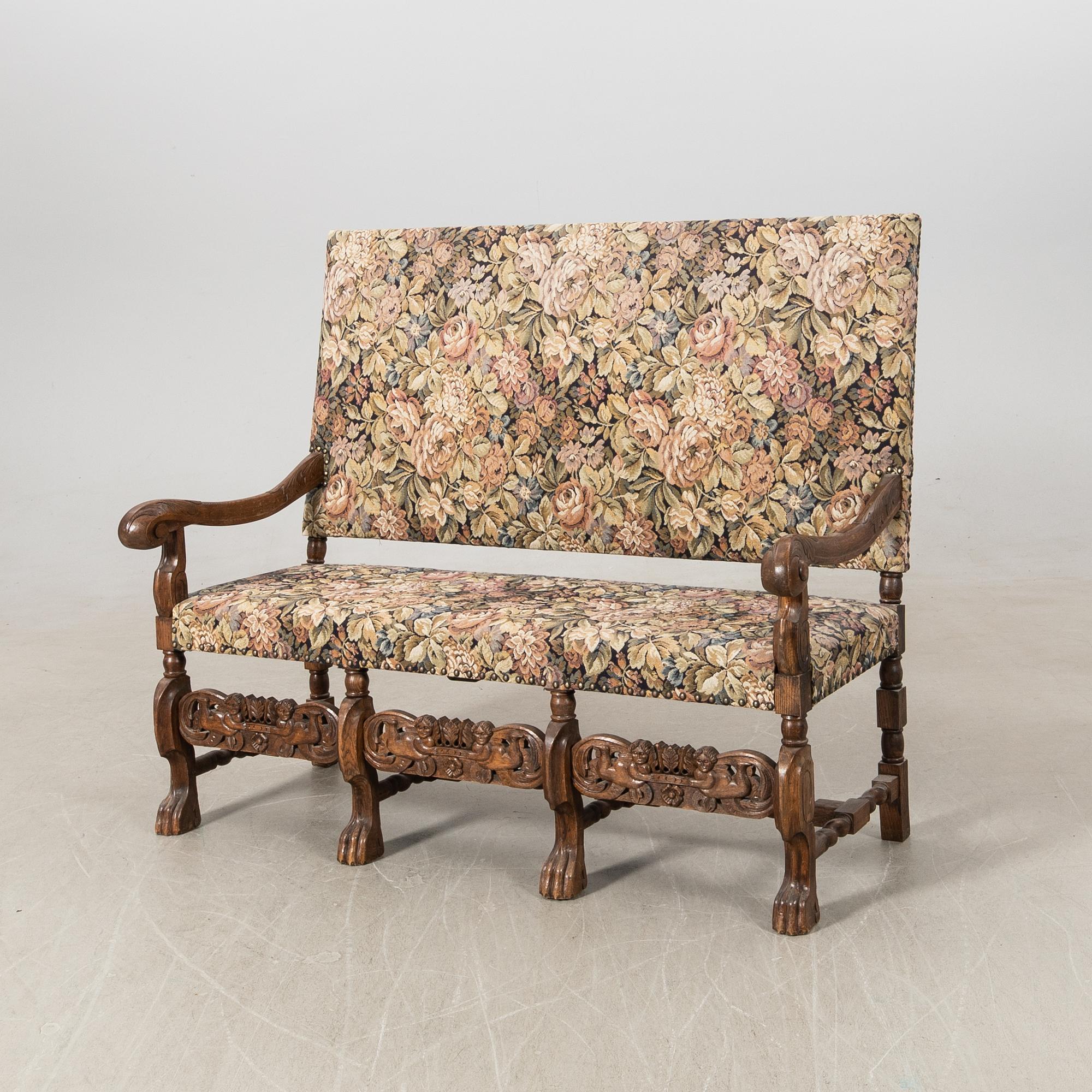 Soffa Barock-stil 1900-talets första hälft.