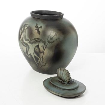 Gunnar Nylund, a "Flambé" urn, mid 20th century.