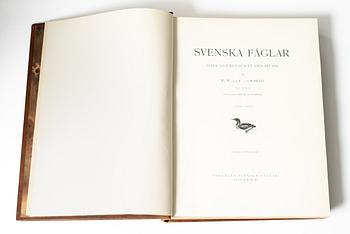 Bröderna von Wright, books, three volumes, 'Svenska fåglar', A. Börtzells tryckeri AB, Stockholm, 1927-29.
