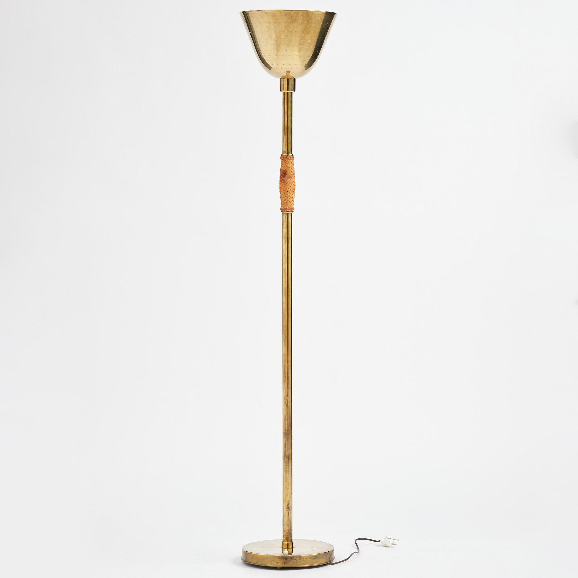 Carl-Axel Acking, a brass floor lamp, for the Stockholm Crafts Association, 1939.