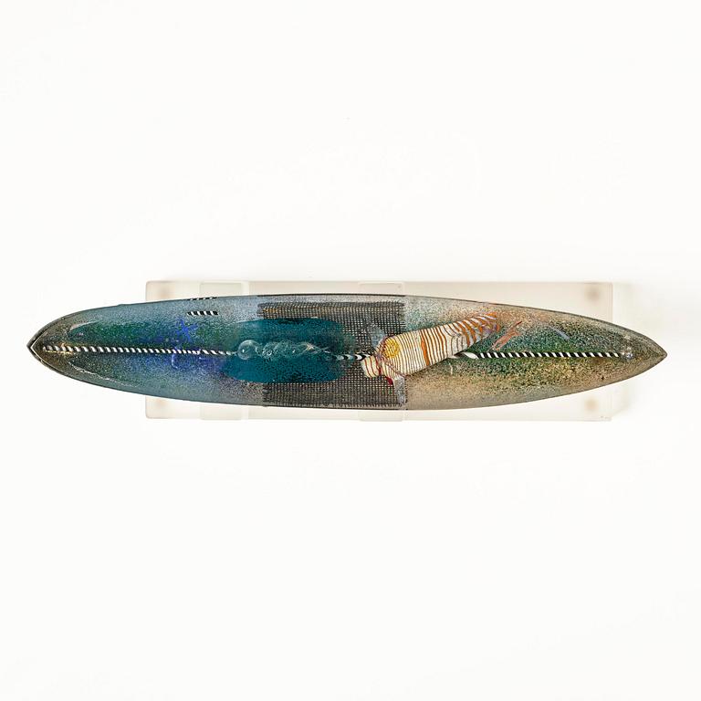 Bertil Vallien, a unique sand cast glass sculpture, Kosta Boda, Sweden.
