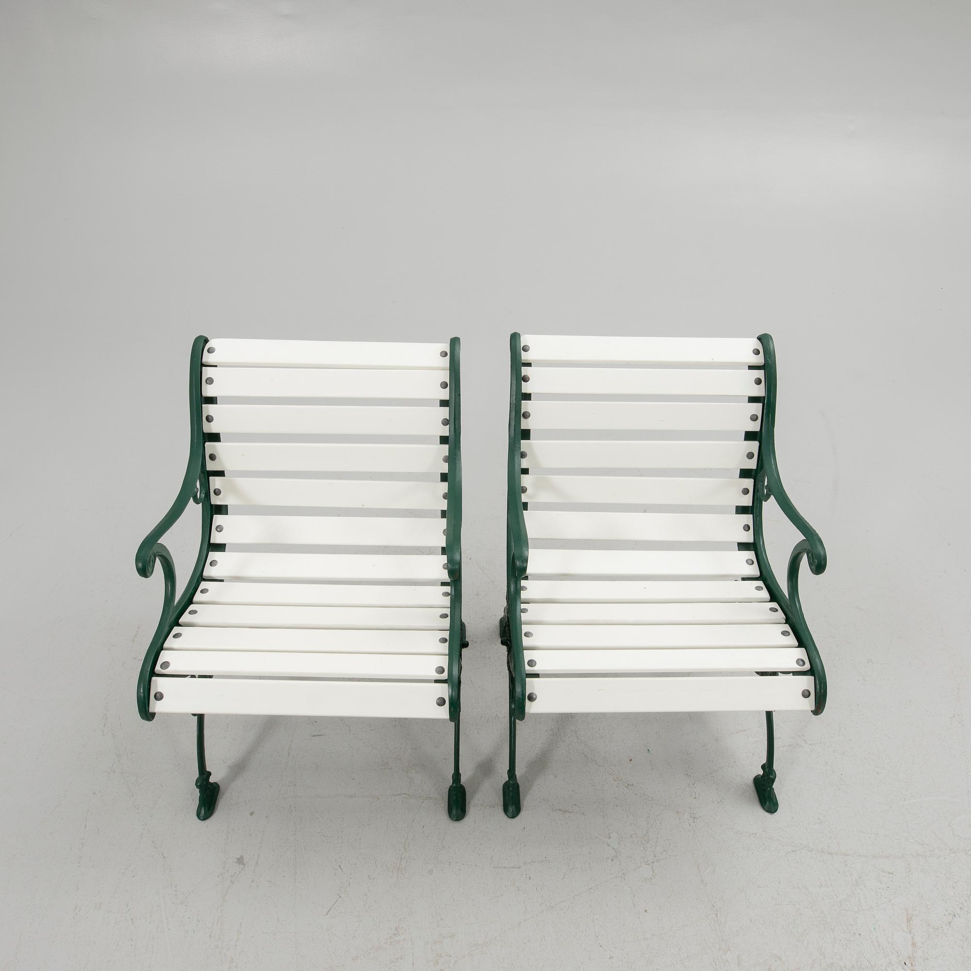 Garden group, 4 pieces, second half of the 20th century.