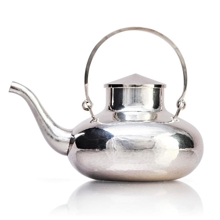 Carl-Gustaf Jahnsson, a silver teapot, Stockholm 1969.