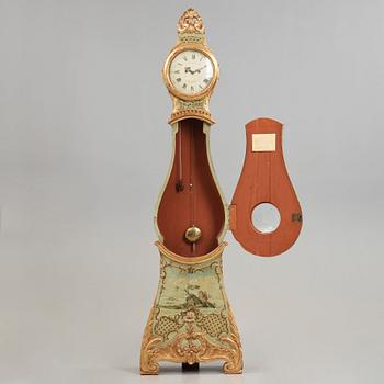 A Swedish Rococo 18th century longcase clock by Johan Fredman,