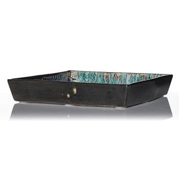 Birger Kaipiainen, a stoneware dish, Rörstrand, Sweden, 1950s.