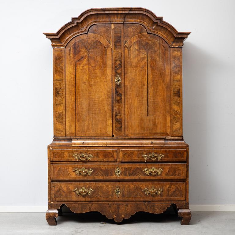 A rococo parquetry cabinet, Stockholm, later part 18th century.