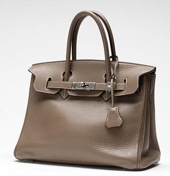 HANDVÄSKA, Hermès. Modell "Birkin 30".