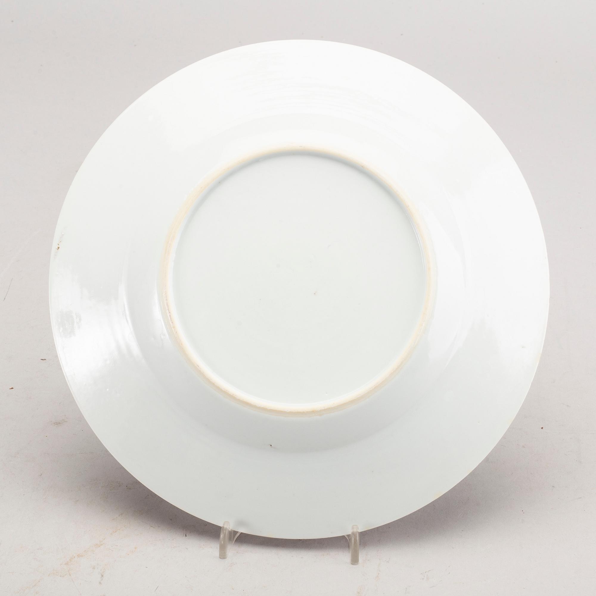 A set of 17 famille rose plates, Qing dynasty, Qianlong (1736-95).