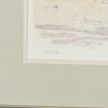 Lars Jonsson, färglitografi, signerad 211/250.