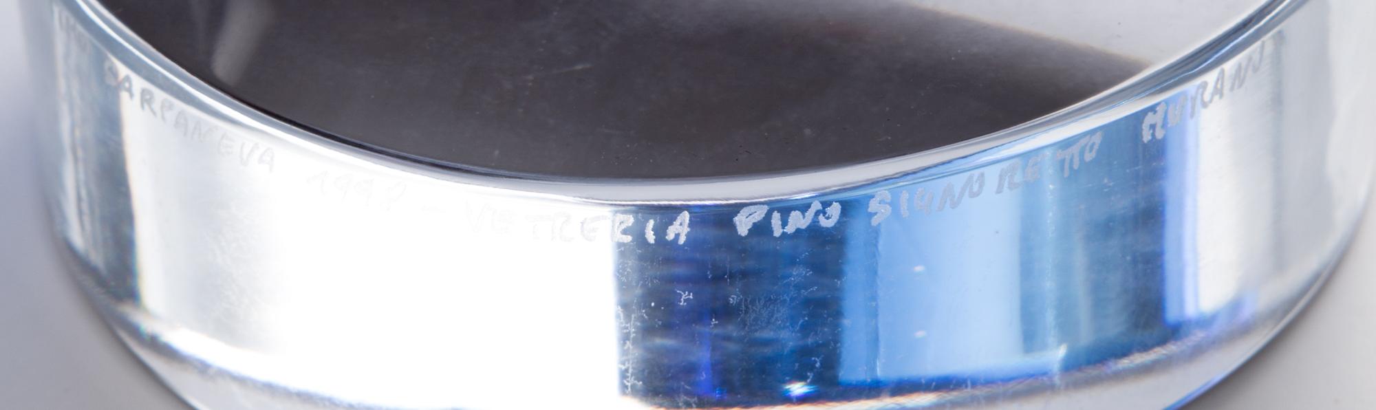 TIMO SARPANEVA, GLASSKULPTUR. Clamitatio I. Sign. Timo Sarpaneva, studio Pino 1998.