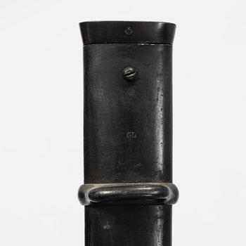 A Swedish cavalry sword 1893 pattern, with scabbard.