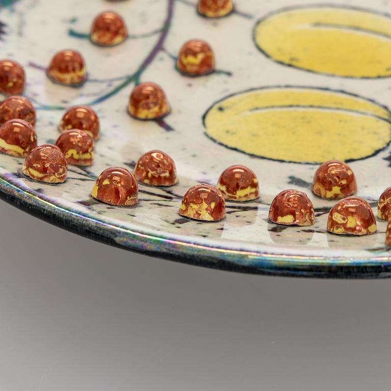 Birger Kaipiainen, Decorative dish, ceramic, signed Kaipiainen Arabia.