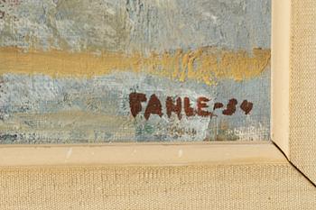 Gustaf Adolf Fahle, I ateljén.