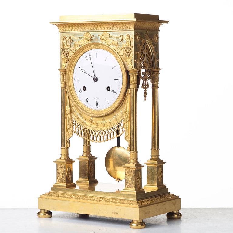 A French early 19th century mantel clock.