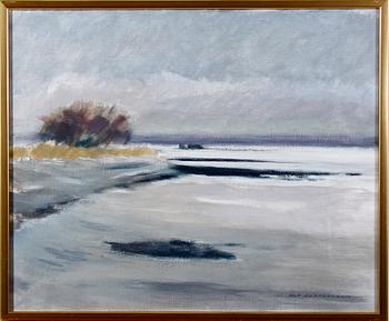 ABRAHAMSON, ULF. Olja på duk, sign.