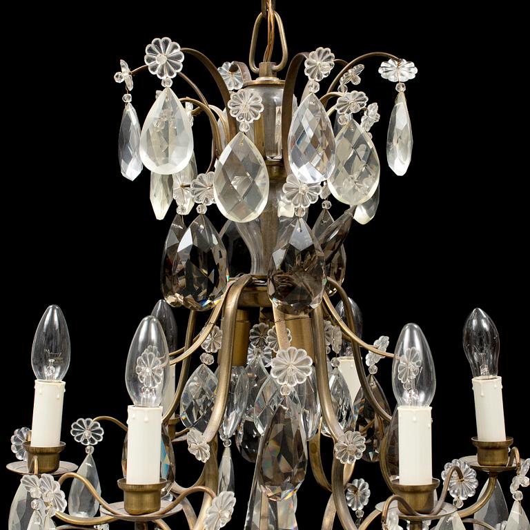 A mid 20th Century baroque style chandelier.