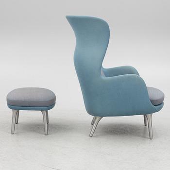 Jaime Hayon, armchair with footstool, "Ro JH1", Fritz Hansen, Denmark, 2015.