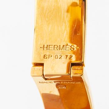 Hermès, bracelet "Clic H", Marron glacé.
