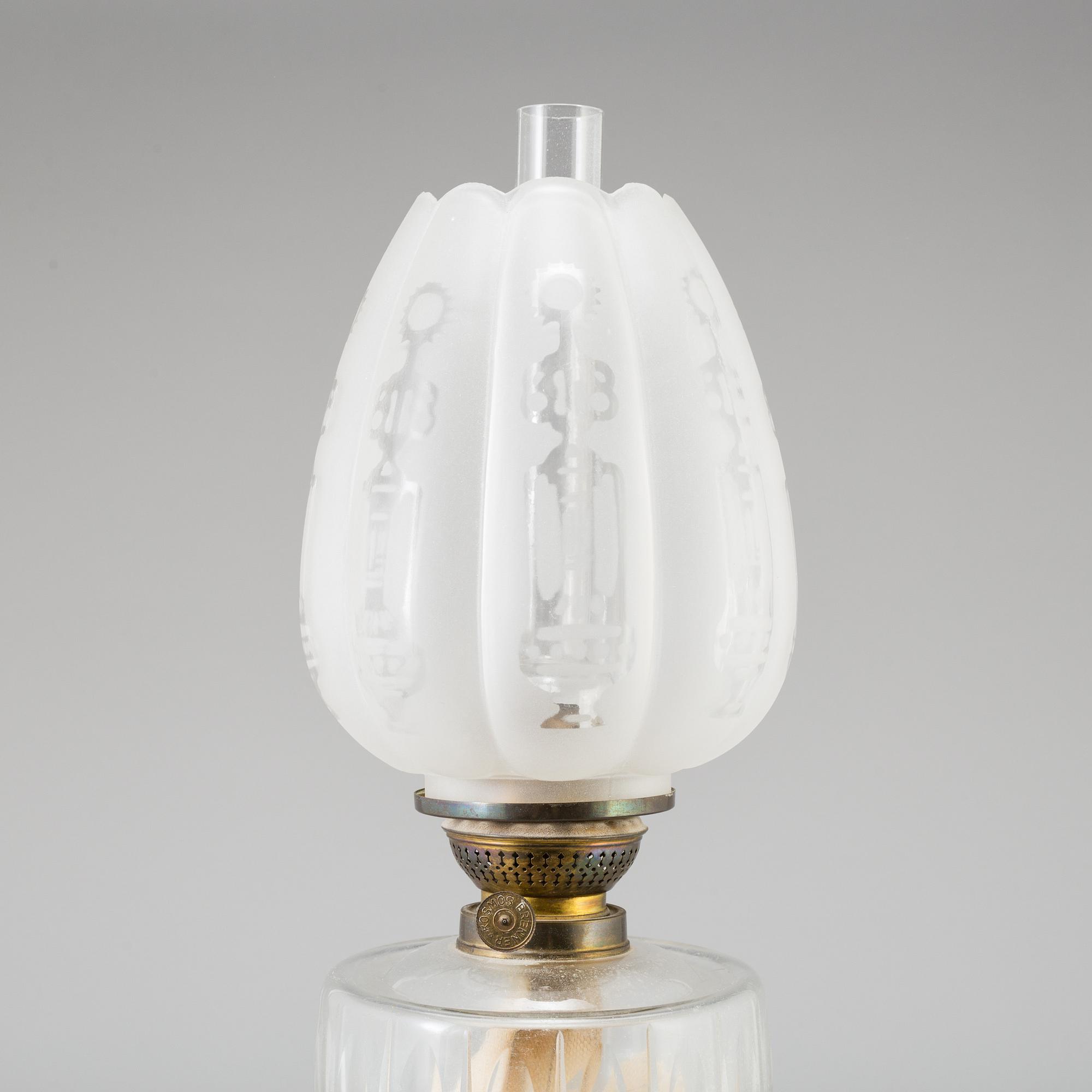 a Kosmos Brenner table light from around 1900.