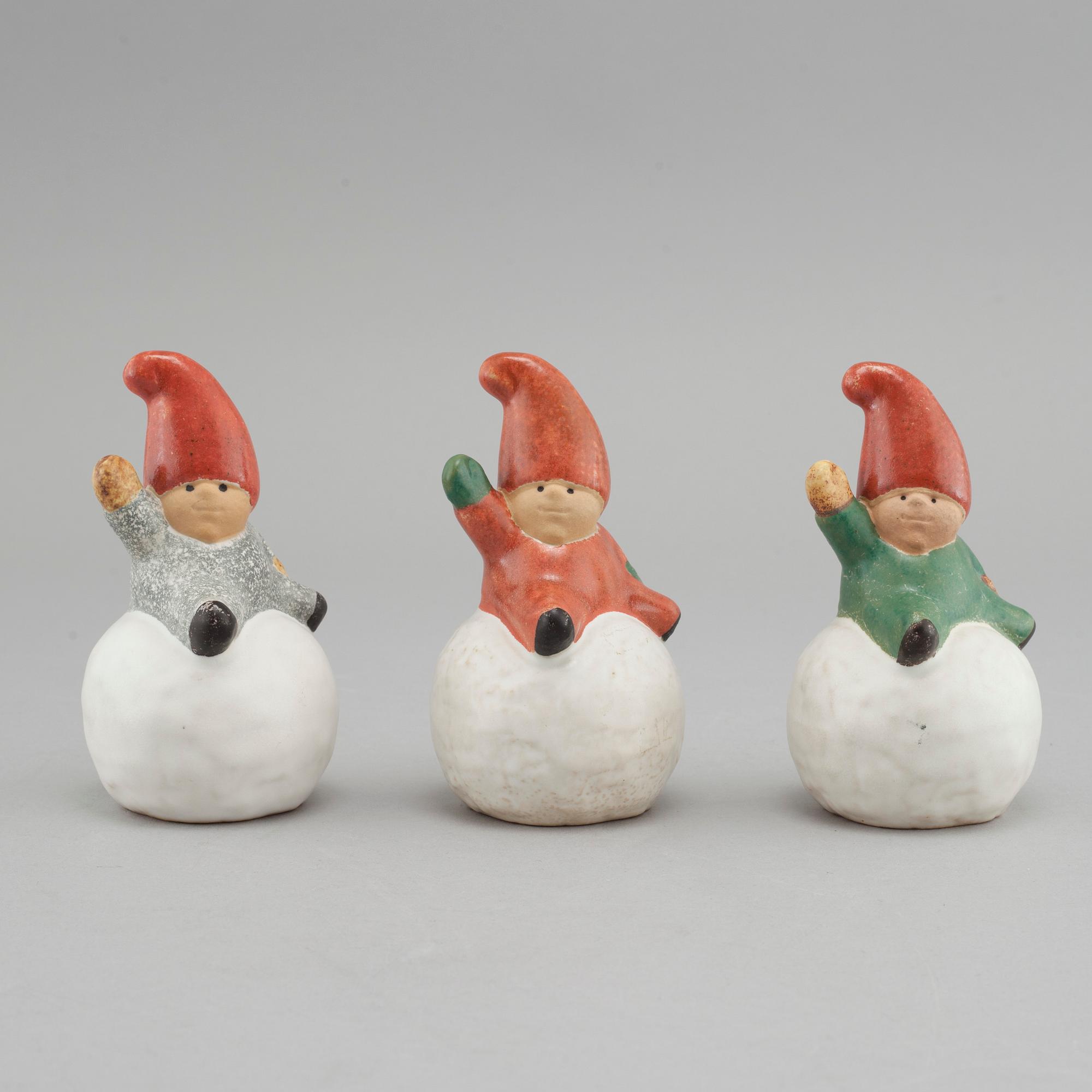 LISA LARSON, stone ware , 3 pieces, for Gustavsberg, K-studion.