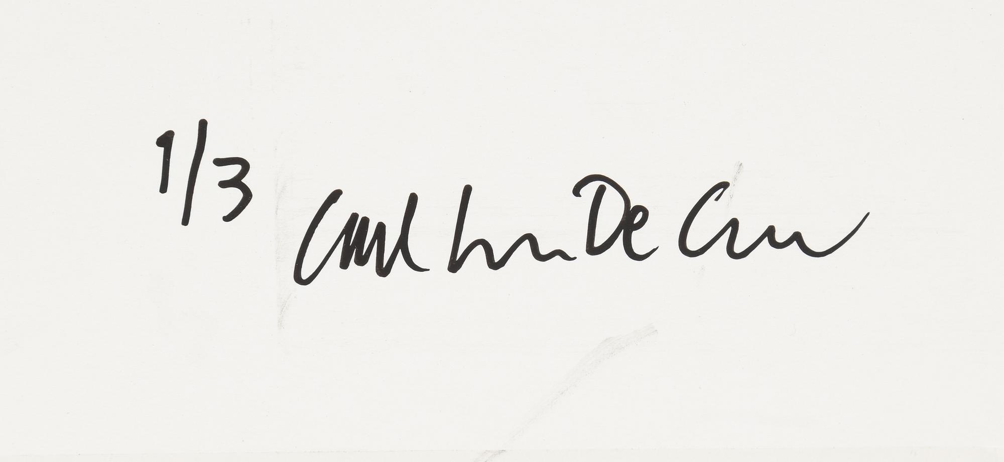 Carl Johan De Geer, fotografi, signerat 1/3 a tergo.