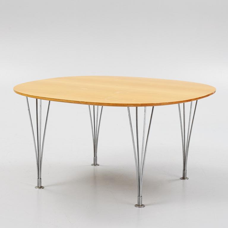 Bruno Mathsson & Piet Hein, table, "Supercirkel", Bruno Mathsson International, Värnamo.