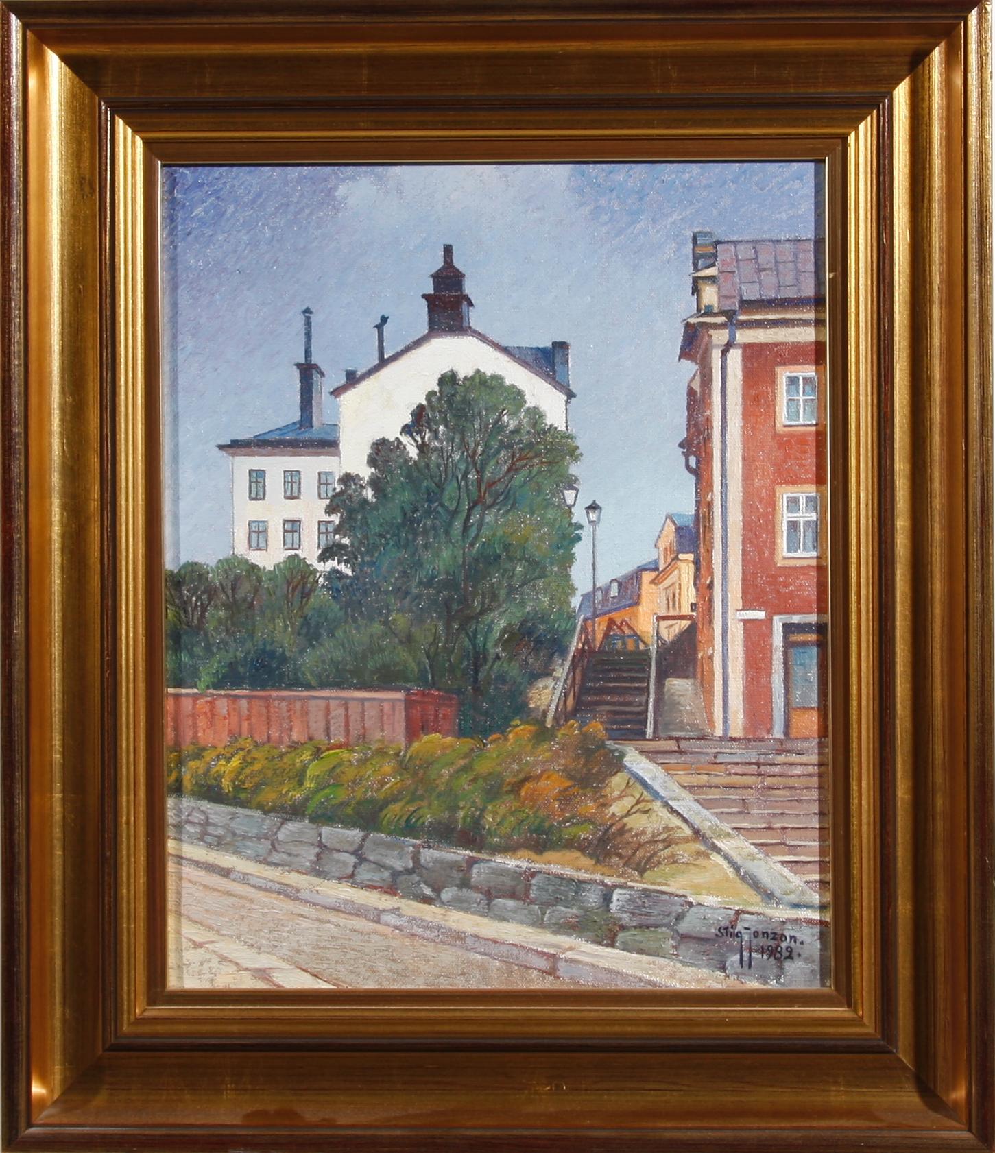 STIG JONZON, olja på duk, sign o dat 1982.