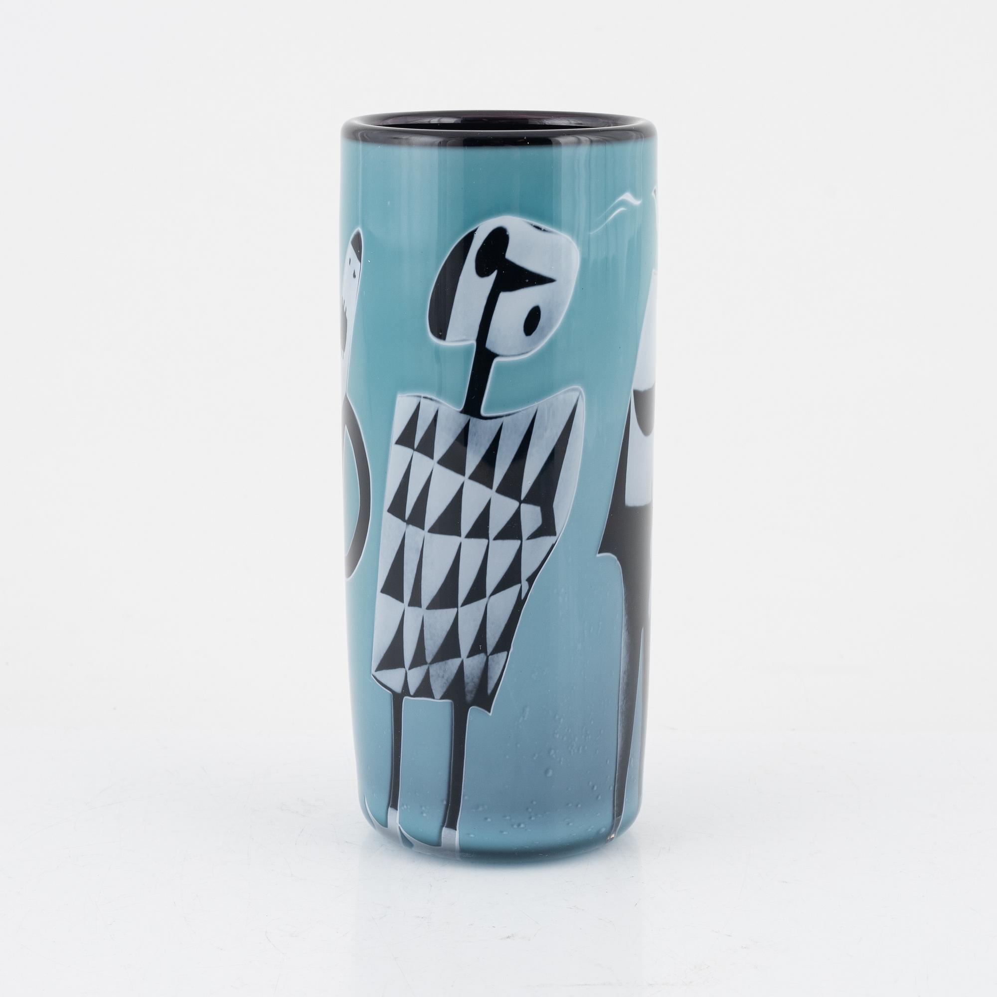 Peter Hermansson, vas, graalteknik, glasblåsare Micke Johansson, 2009.