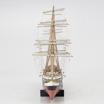 20th Century ship model of the 19th Century four-masted sailing vessel Lancing.
