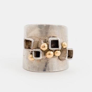 KARL-HEINZ SAUER, ring, Västerås, silver.