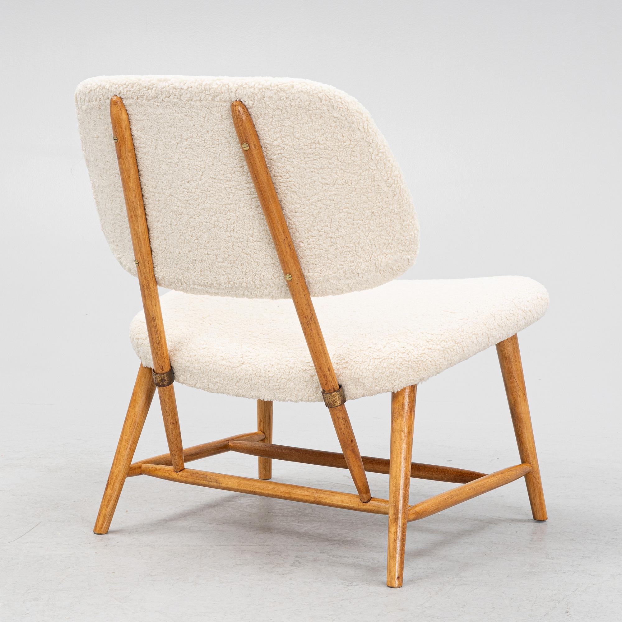 Alf Svensson, a "TeVe" lounge chair, Studio Ljungs Industrier AB, Malmö, Sweden, 1950's.