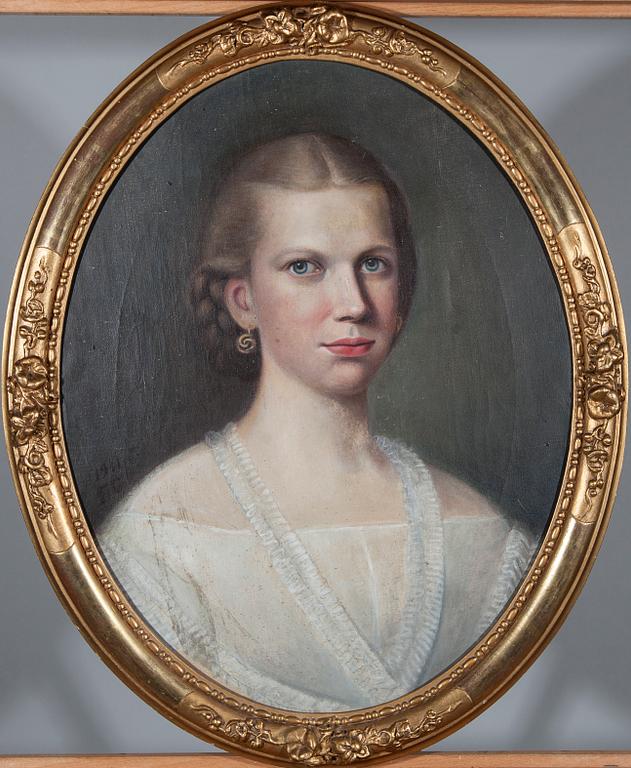 OKÄND KONSTNÄR, efter Johan Erik Lindh, olja på duk. A tergo signerad Flor. Gm och daterad 1911.