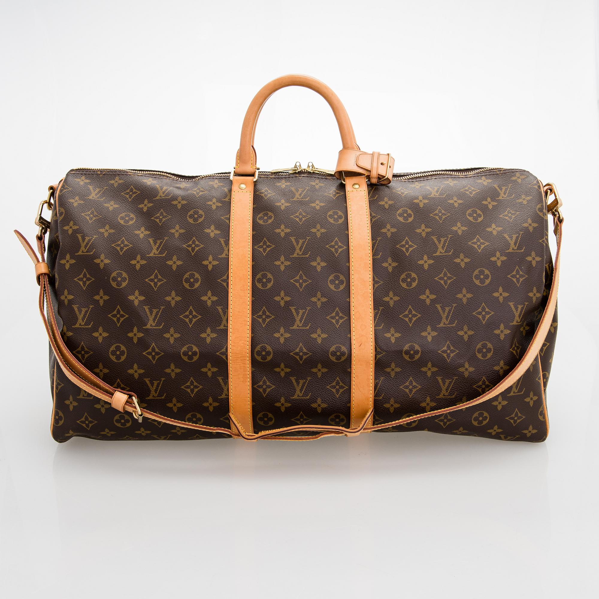 Louis Vuitton, A Monogram 'Keepall 55 Bandoulière' Weekend bag.