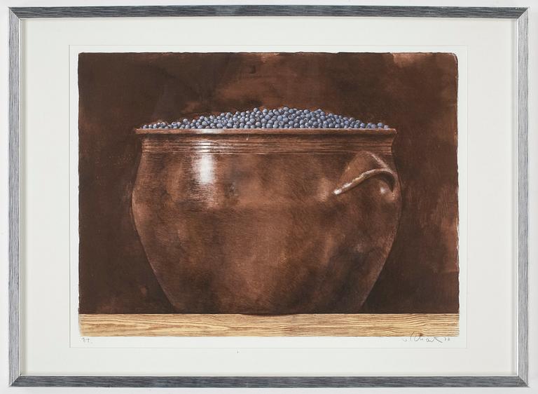 PHILIP VON SCHANTZ, färglitografi, signerad, provtryck.