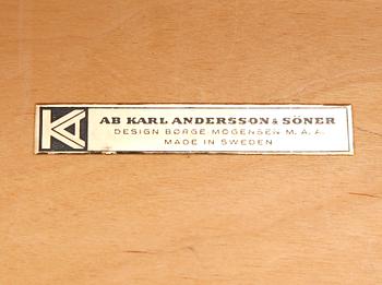 STOLAR, 4 st, och BORD, Børge Mogensen, Karl Andersson & Söner, 1900-talets andra hälft.