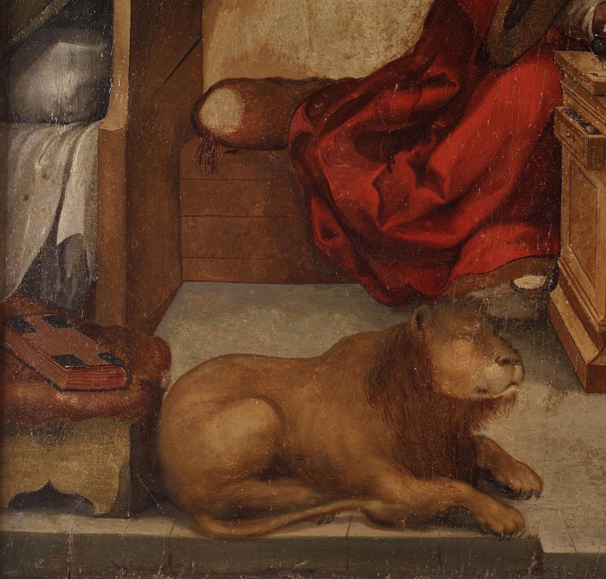 FLEMISH SCHOOL, 17th Century, Saint Jerome in his chamber.