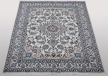 Rug, Nain, part silk, ca. 200 x 154 cm.