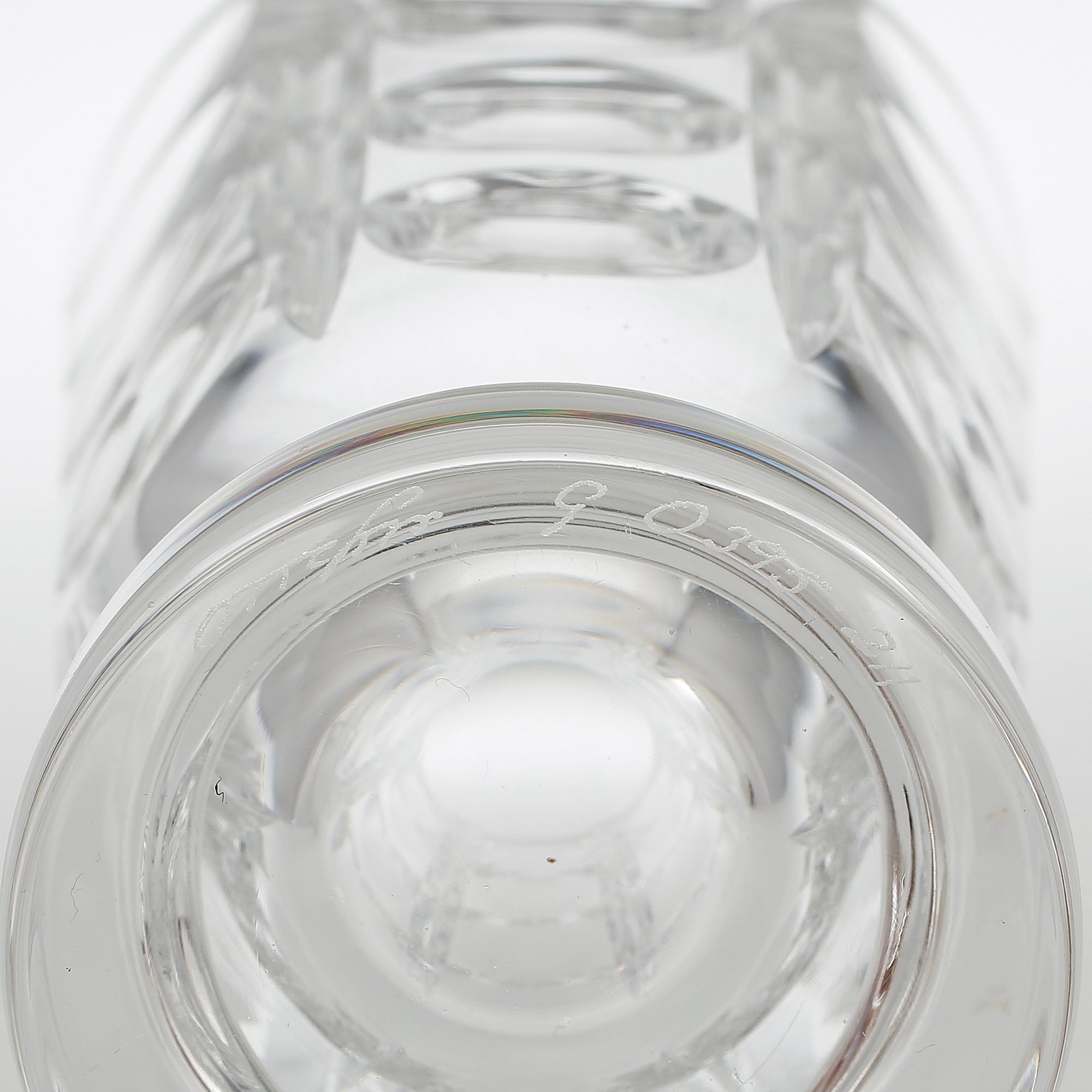 VAS, glas, "Tusen fönster", Simon Gate, Orrefors, modellen formgiven 1934.