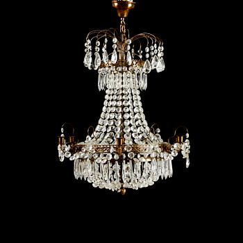 LJUSKRONA, empirestil, 1900-talets första hälft. Höjd 60 cm.