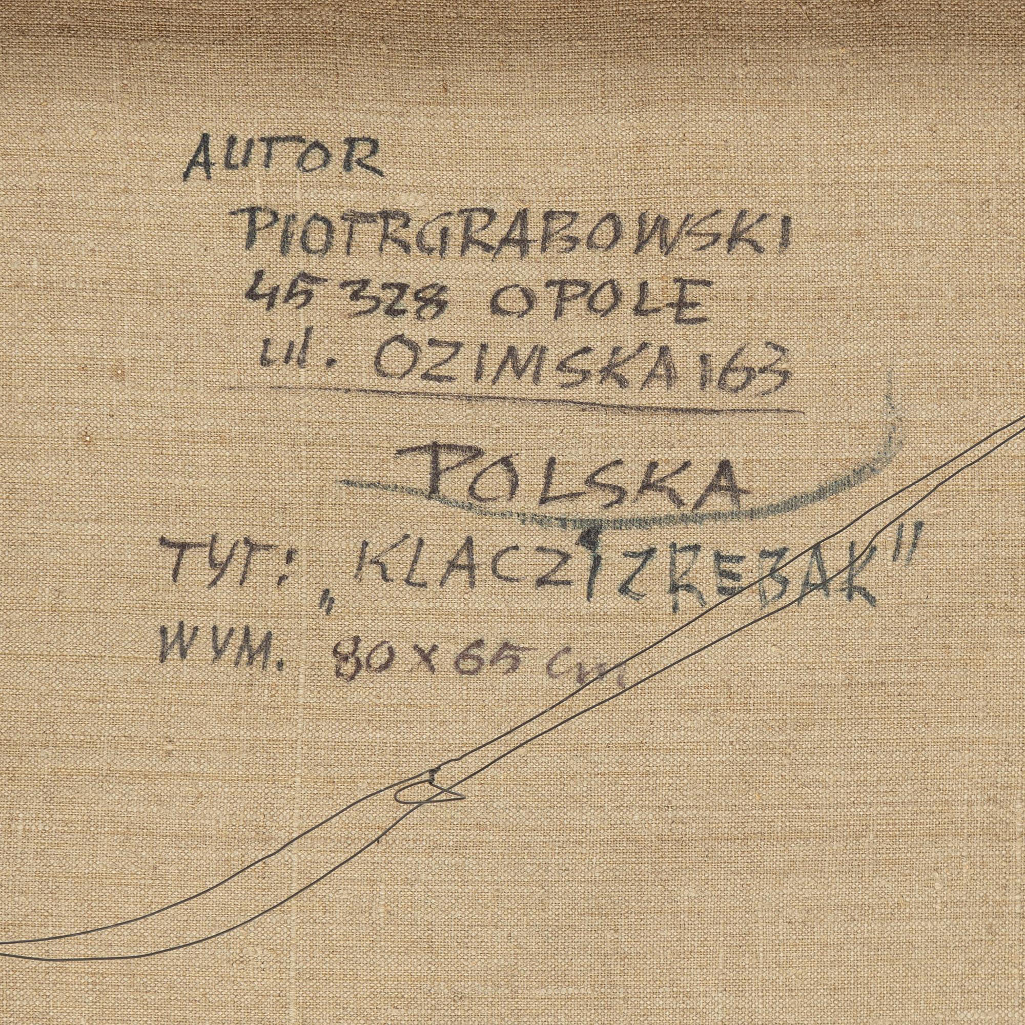 PIOTR GRABOWSKI, oil on canvas, signed.