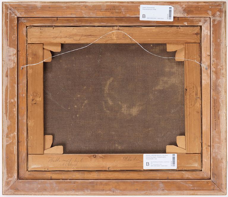 Isaac Grünewald, View over Katarinavägen, Södermalm, Stockholm.