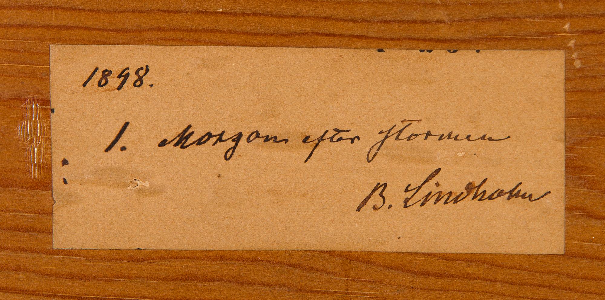 Berndt Lindholm, Morgon efter Stormen.